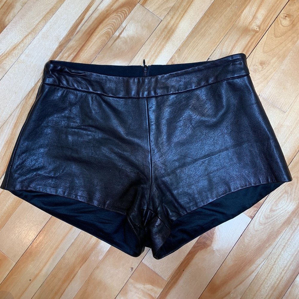 Mason leather shorts